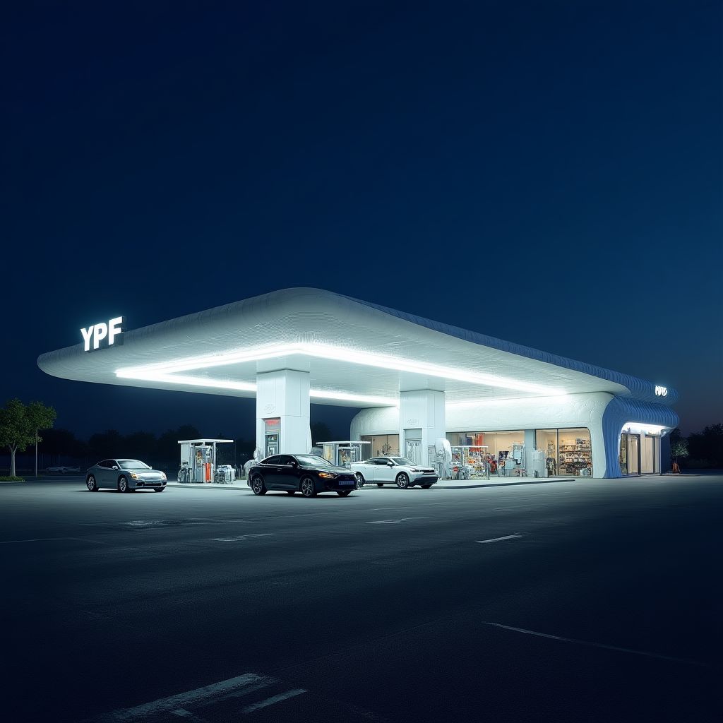 Estación YPF moderna